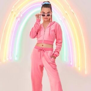 NWT My Little Pony: Rare 🔥 Collectible Pink Silver Rhinestone Logo Zip Up Jacket
